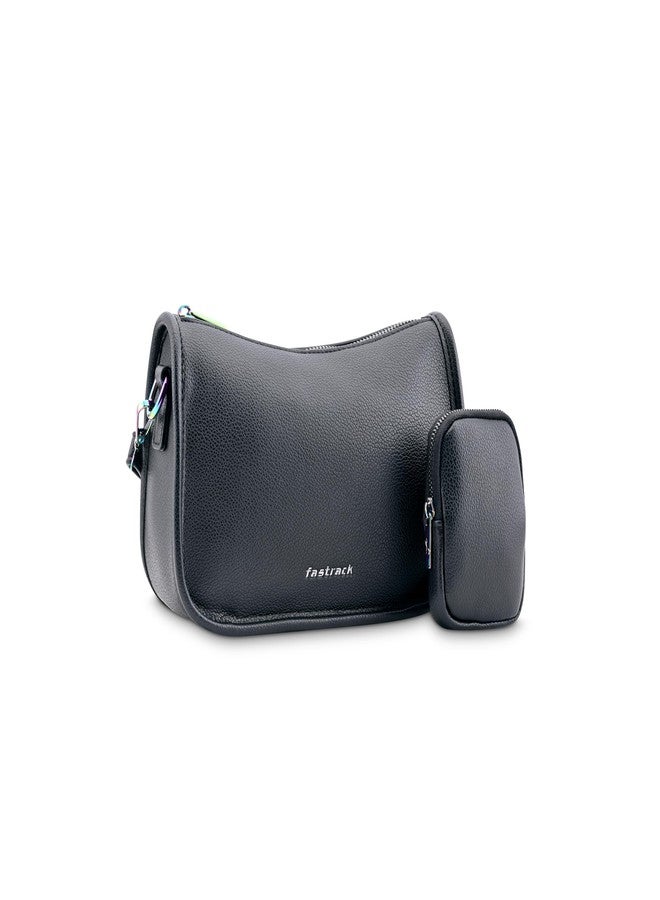 Fastrack Mystique Shoulder Bag| Party and Evening-Carry Ladies Handbags| Faux-Leather Women's Handbags - Image 4